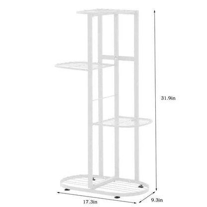 Plant Stand: 4 step-style tier Metal Plant Stand