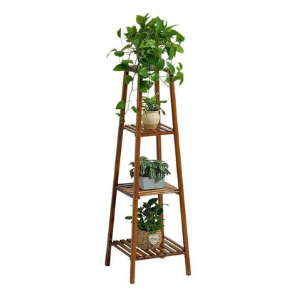 Plant Stand: 4-Tier Wooden Plant Stand