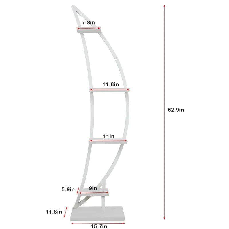 Plant Stand: Curved Multi-Tiered Plant Stand