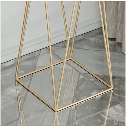 Planters for Indoor - Outdoor Plants & Modern Metal Floor Tall Plant Stand for Garden, Balcony & Living Room & Mid Century Plant Stands with Pots Set of 2